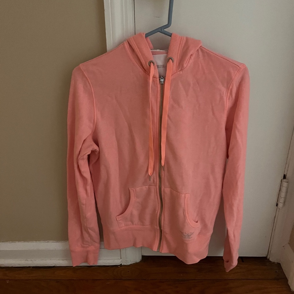 Victoria’s Secret peach full zip up hoodie